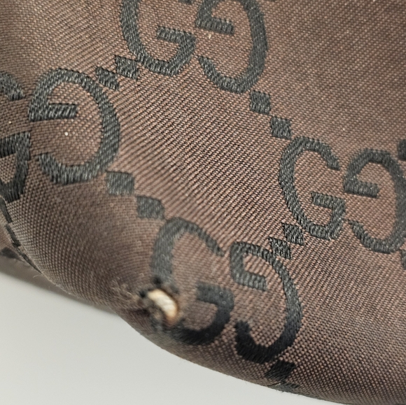 Gucci "GG" Nylon Hobo Handbag, GUC - Picture 4 of 11
